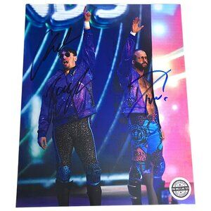 Chuck Taylor & Trent Beretta "Best Friends" Autographed AEW 8x10 Photo 100% Auth